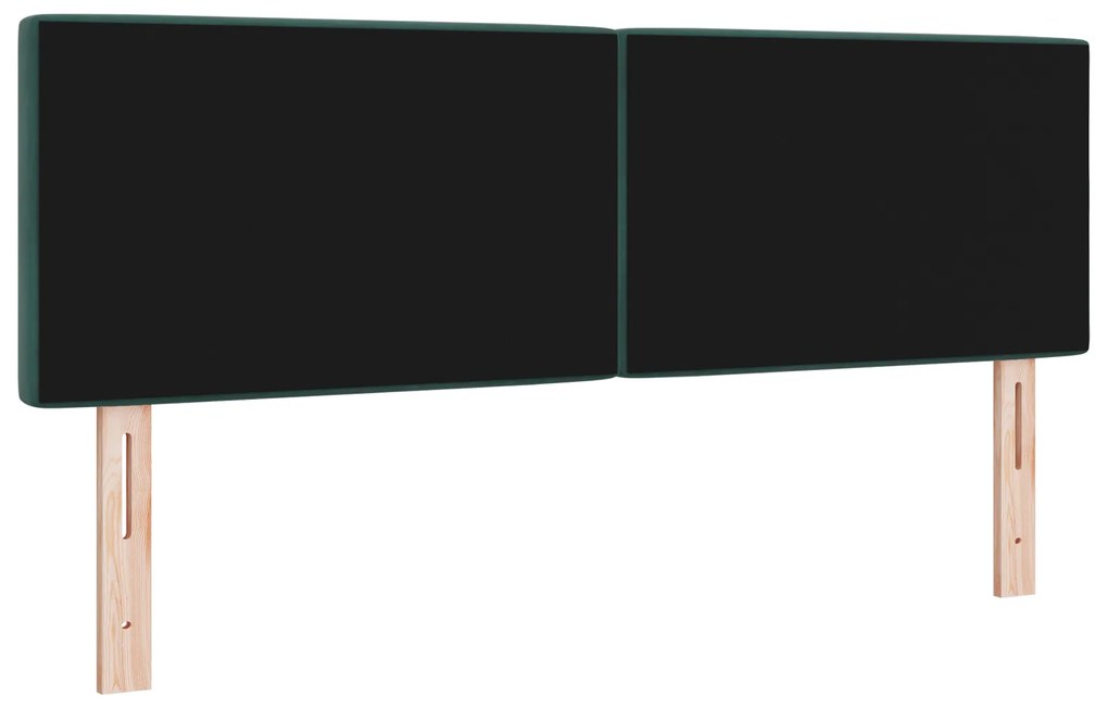 vidaXL Βελούδινο Κεφαλάρι Argyle Σκούρο Πράσινο 160 cm Βελούδο