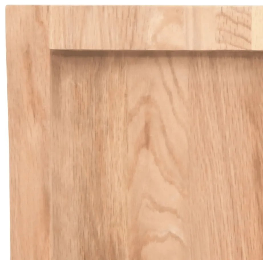 vidaXL Ράφι Τοίχου Ανοιχτό Καφέ 60x30x(2-6)εκ. Επεξ. Μασίφ Ξύλο Δρυός