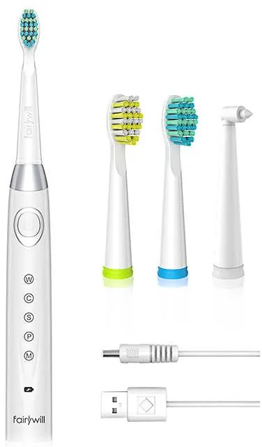 Sonic toothbrush with head set FairyWill 508 (White)