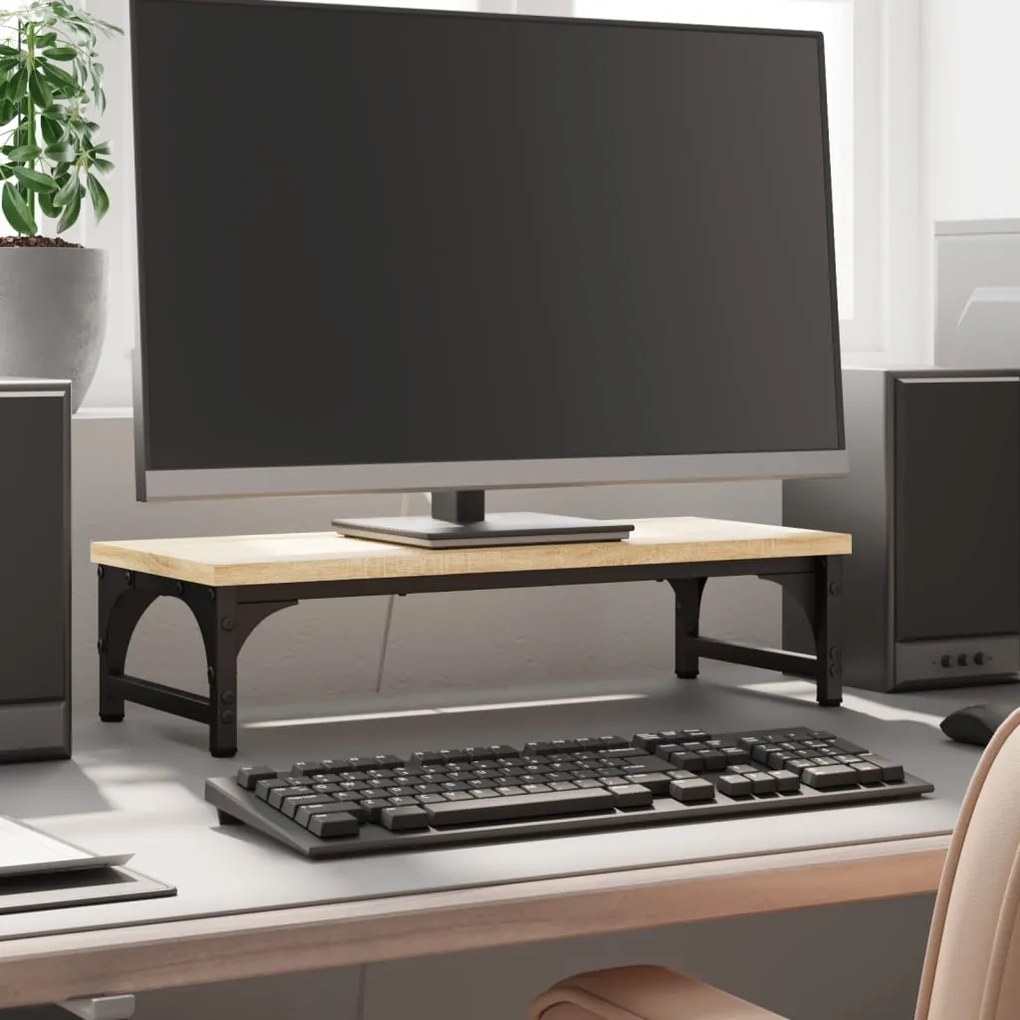 vidaXL Βάση Οθόνης Sonoma Δρυς 55 x 23 x 14 εκ. από Επεξεργασμένο Ξύλο