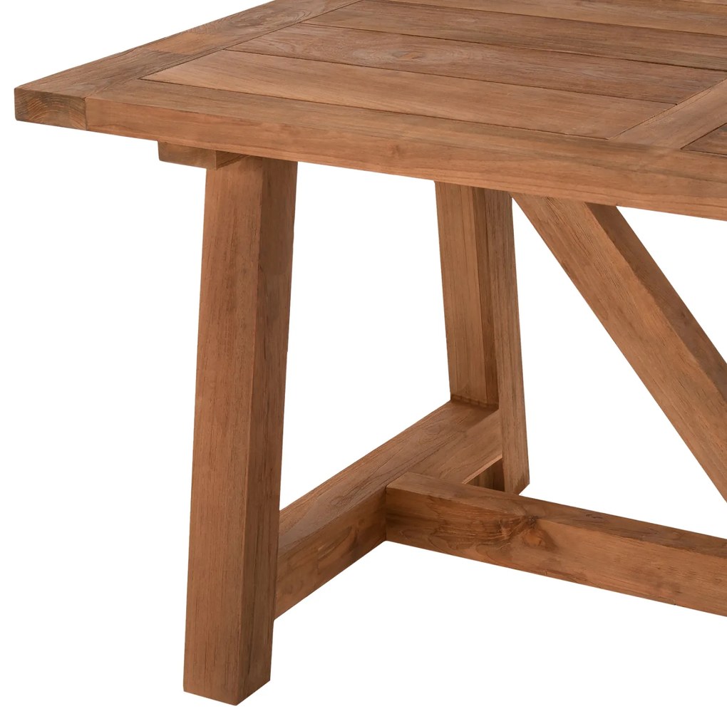 ΤΡΑΠΕΖΙ ΤΡΑΠΕΖΑΡΙΑΣ HM7922 RECYCLED TEAK ΣΕ ΦΥΣΙΚΟ ΧΡΩΜΑ 200X100X75Yεκ. - 0535034 - HM7922