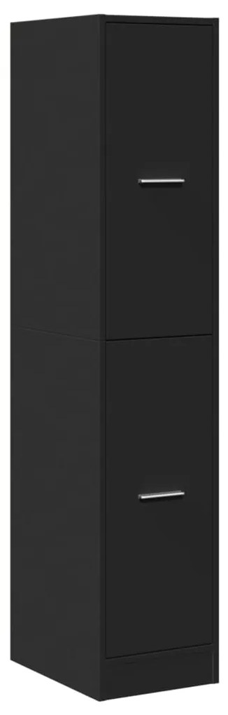 vidaXL Συρταριέρα Γενικής Χρήσης Μαύρο 30 x 41 x 144,5 εκ. Επεξ. Ξύλο