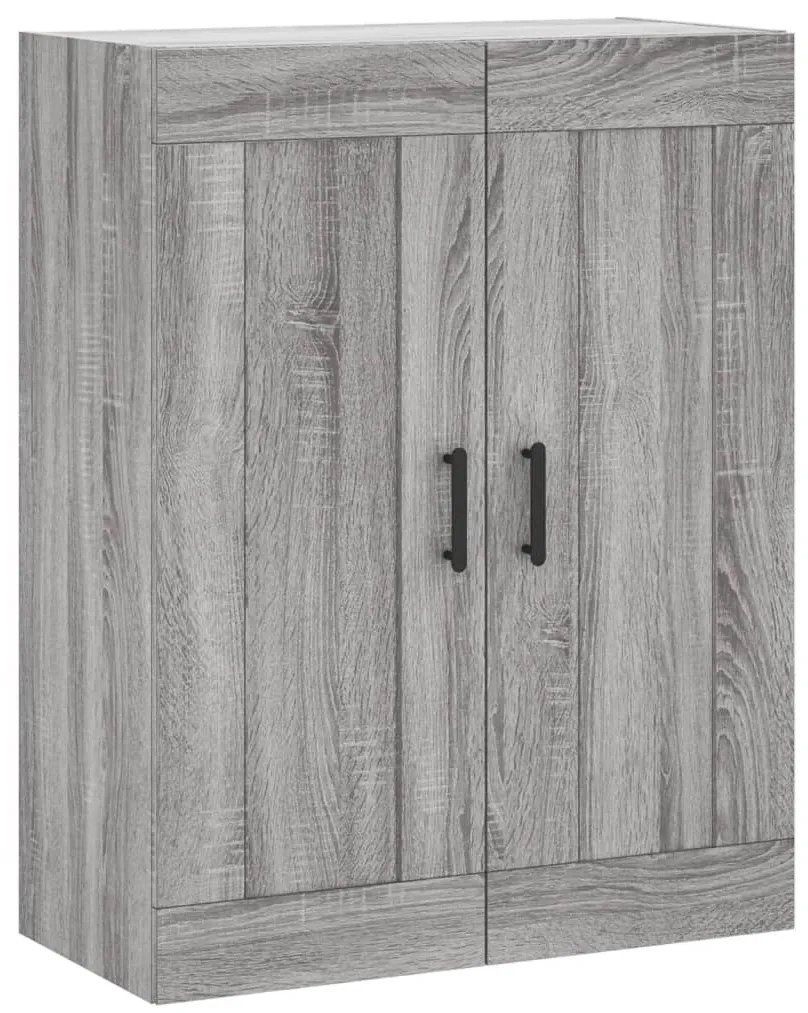vidaXL Ντουλάπι Γκρι Sonoma 69,5 x 34 x 180 εκ. Επεξεργασμένο Ξύλο