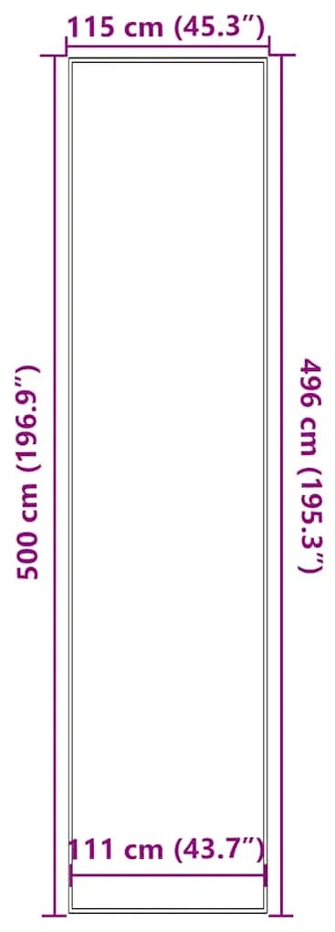 ΠΑΤΑΚΙ ΕΙΣΟΔΟΥ ΡΙΓΕ ΜΑΥΡΟ ΚΑΙ ΓΚΡΙ 115 X 500 ΕΚ. 4105600