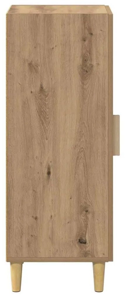 vidaXL Πλαϊνό γραφείο artisan δρυς 34,5 x 34 x 90 εκ.