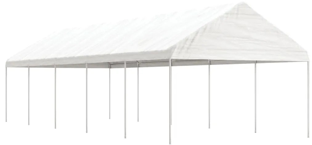 vidaXL Κιόσκι με Τέντα Λευκό 11,15 x 4,08 x 3,22 μ. από Πολυαιθυλένιο