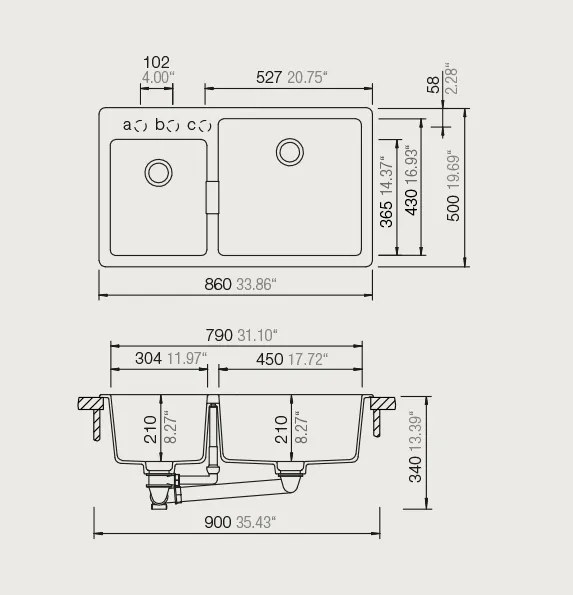 Νεροχύτης Schock Mono Cristadur 15290-Gkri