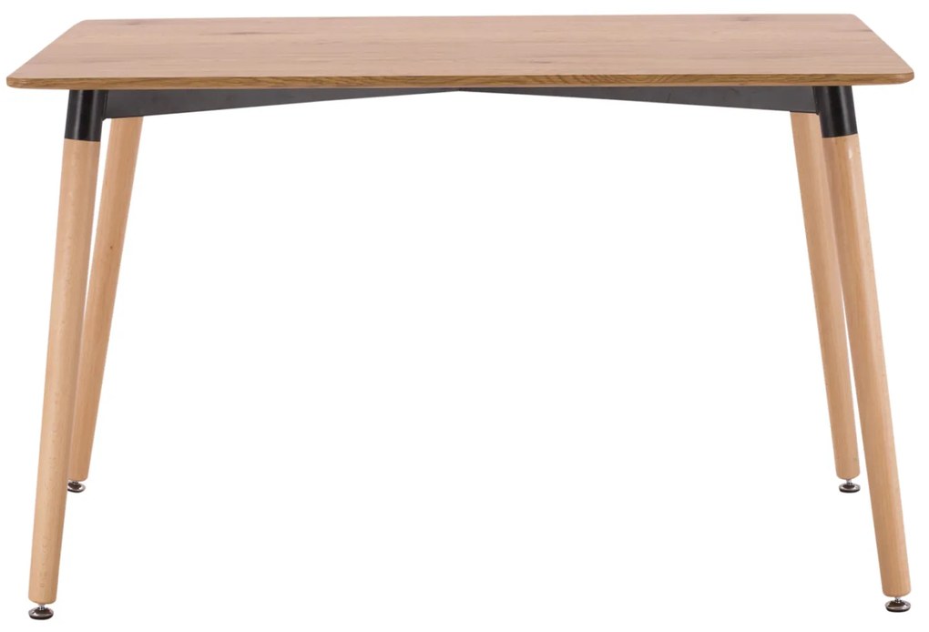 ΤΡΑΠΕΖΙ MINIMAL HM008.04 ΦΥΣΙΚΟ ΞΥΛΙΝΑ ΠΟΔΙΑ ΟΞΙΑ 120Χ80X73Υ εκ.