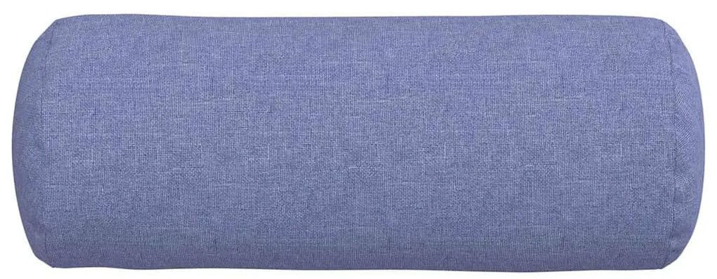 vidaXL Μαξιλάρια Στήριγμα 2 pcs Μπλε τζην Ø 15 x 40 εκ ύφασμα