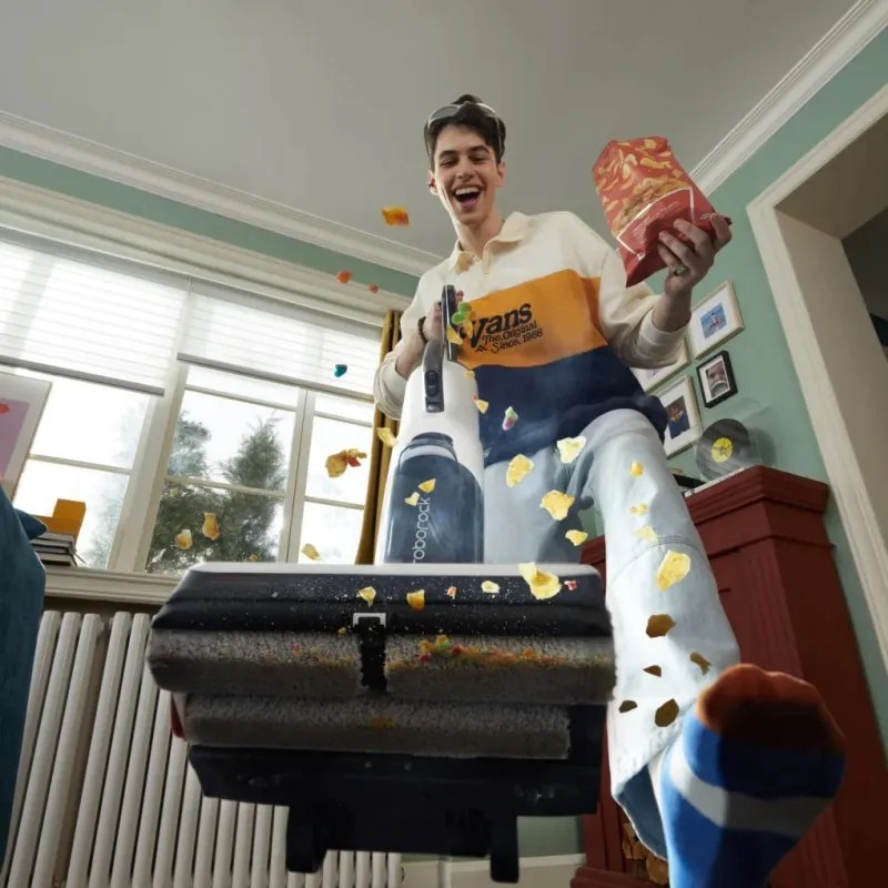 Κάθετη ηλεκτρική σκούπα 5σε1 Roborock Dyad Pro Combo R300002, 17000 Pa, 300 m2, 0,46 l, 4 λειτουργίες, Αυτοκαθαρισμός,, Αυτονομία έως 60 λεπτά, Λευκό