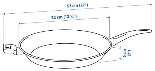 HEMLAGAD τηγάνι με αντικολλητική επένδυση, 32 cm 305.808.99