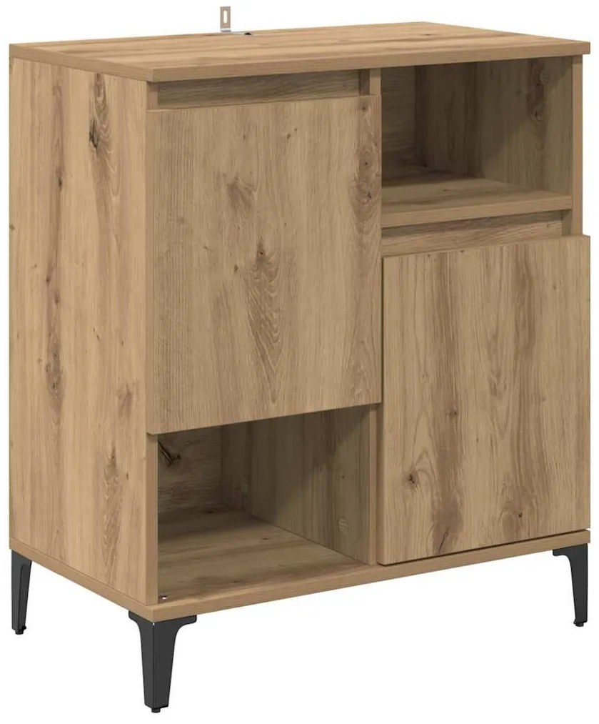 vidaXL Πλαϊνό γραφείο artisan δρυς 60 x 35 x 70 cm Επεξεργασμένο ξύλο