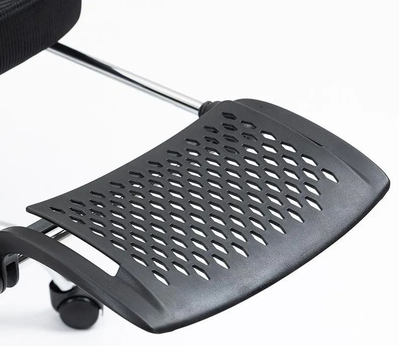 Καρέκλα γραφείου διευθυντή με υποπόδιο Titan Premium Quality ύφασμα-mesh χρώμα μαύρο 62x58x124 εκ.