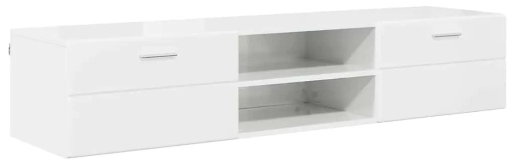 vidaXL Ντουλάπι TV με συρτάρι Γκρι σκυροδέματος 150 x 39 x 30 εκ