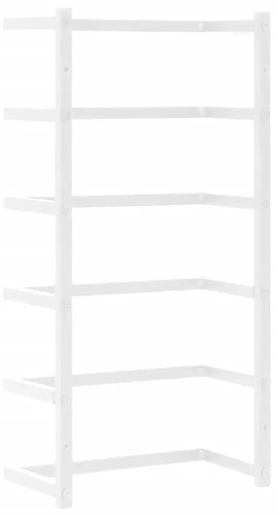 vidaXL Βάση για Πετσέτες Επιτοίχια Λευκή 24 x 12 x 48 εκ. Ατσάλινη
