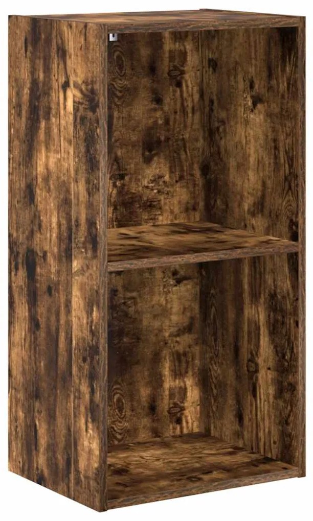 vidaXL Βιβλιοθήκη Καπνιστή Δρυς 40x30x77 εκ. από Επεξεργασμένο Ξύλο