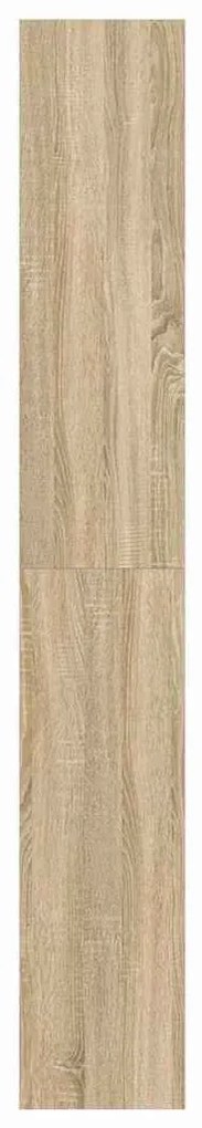vidaXL Βιβλιοθήκη Καφέ 100 x 30 x 198 εκ. Επεξεργασμένο ξύλο