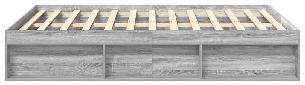 vidaXL Πλαίσιο Κρεβατιού Γκρι Sonoma 160 x 200 εκ.