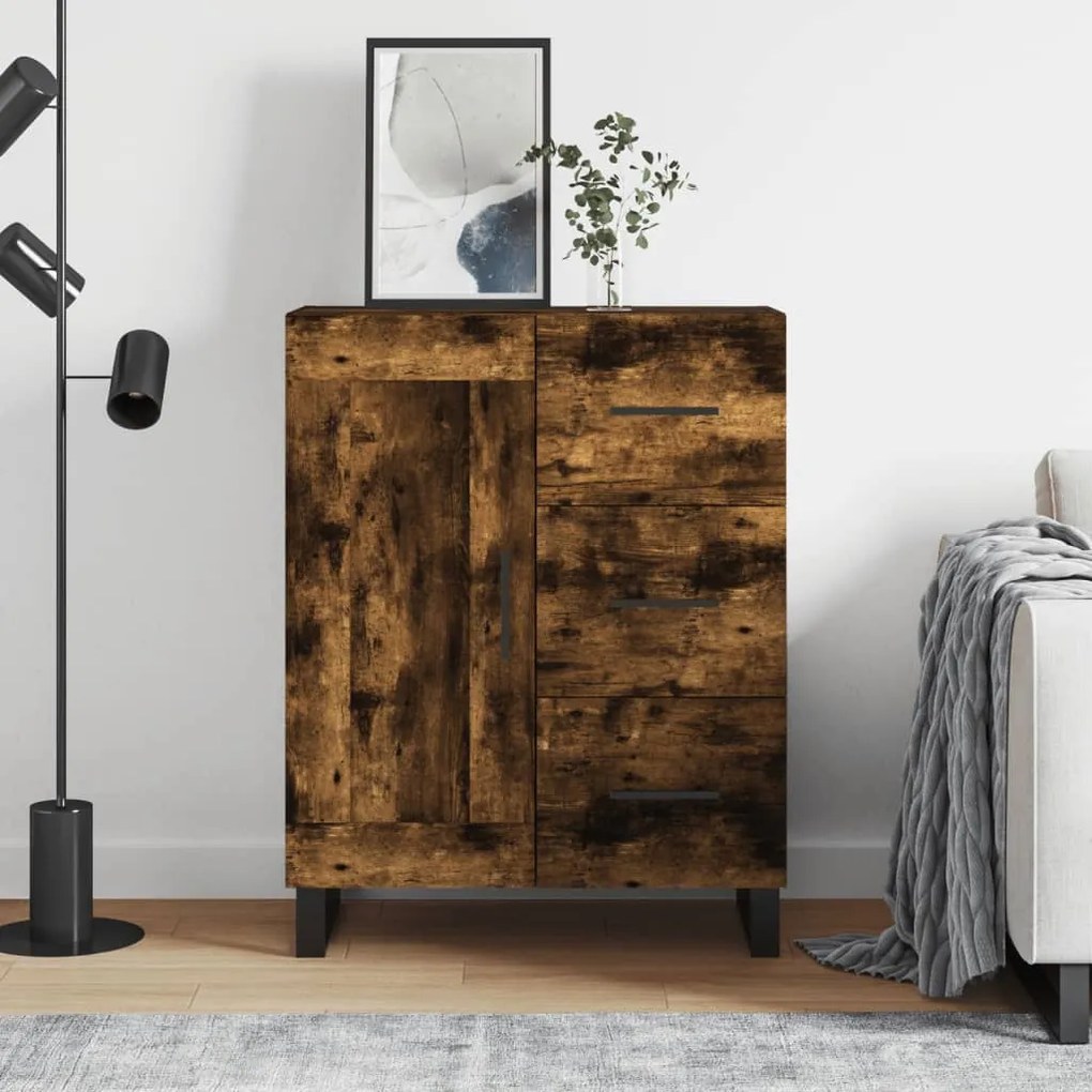 vidaXL Ντουλάπι Καπνιστή Δρυς 69,5 x 34 x 90 εκ. Επεξεργασμένο Ξύλο