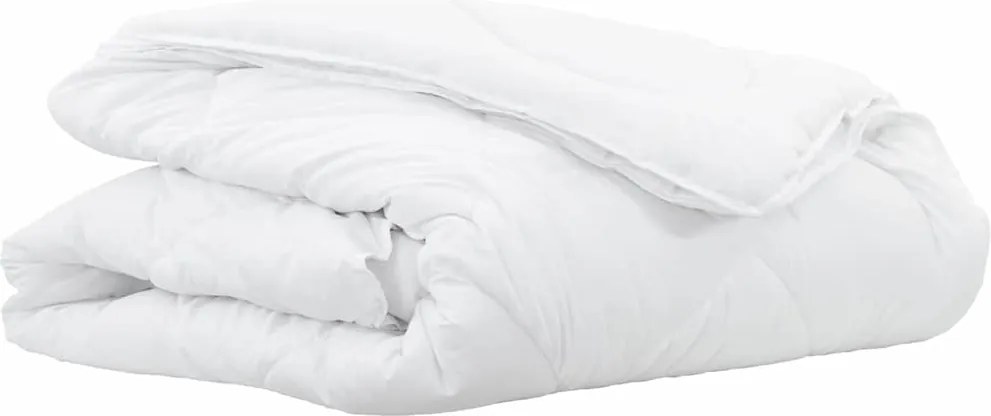 vidaXL Κουβέρτα 2 σε 1 135 x 200 cm Χειμώνας Πολυεστέρας Λευκό