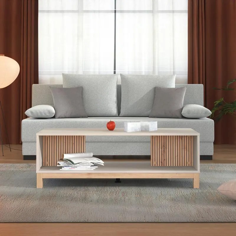 Τραπεζάκι Σαλονιού ESSEX Cashmere - Artisan 120x55x41εκ. 120x55x41 εκ.