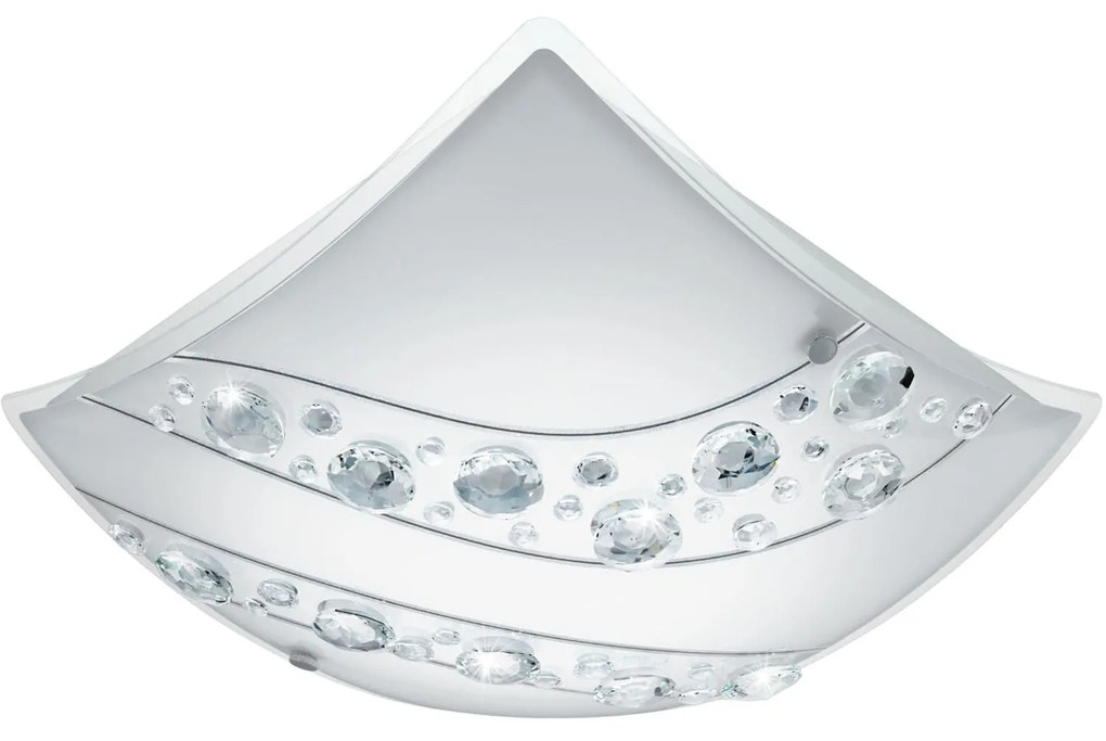 Φωτιστικό Nerini 95578 Led White Eglo Metal, Glass