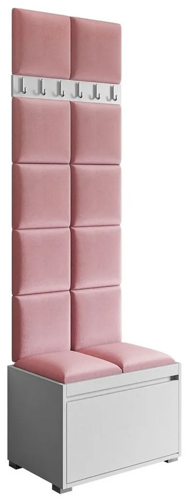 Σετ διαδρόμου Trenton 131, 207x65x34cm, 25 kg, Ταπισερί, Πλαστικοποιημένη μοριοσανίδα, Τοίχου, Εντοιχισμένη | Epipla1.gr