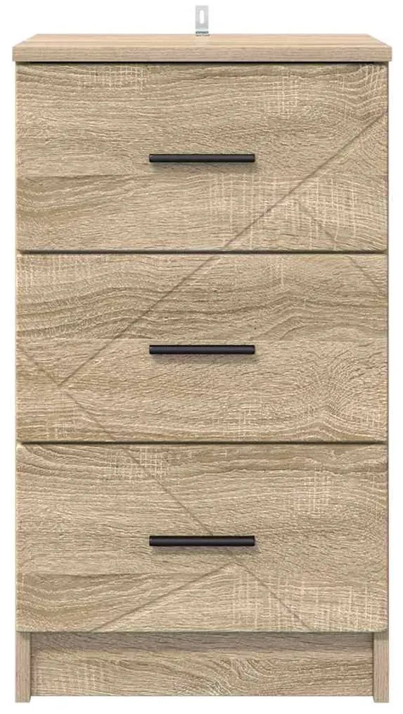vidaXL Κομοδίνο Sonoma Δρυς 38 x 38 x 66 εκ Επεξεργασμένο ξύλο