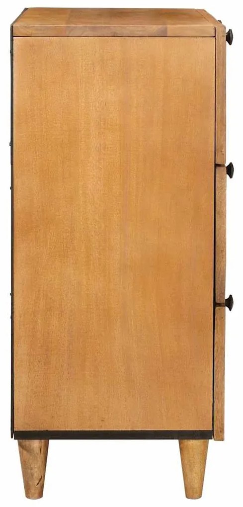 vidaXL Πλαϊνό γραφείο Ανοιχτό καφέ 60 x 33 x 75 cm Μασίφ ξύλο μάνγκο