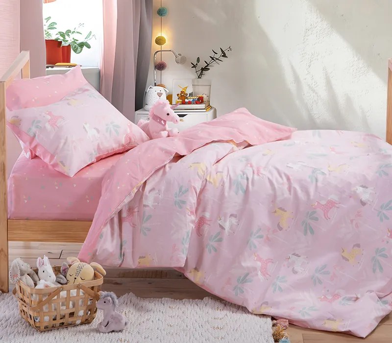 Παιδικη Σετ Παπλωματοθηκη Μονη Unicorn Forever 160Χ240 Nef-Nef Homeware