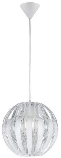 Κρεμαστό Φωτιστικό Οροφής Pumpkin λευκό ή ασημί Trio Lighting-R30473001-Λευκό R30473001