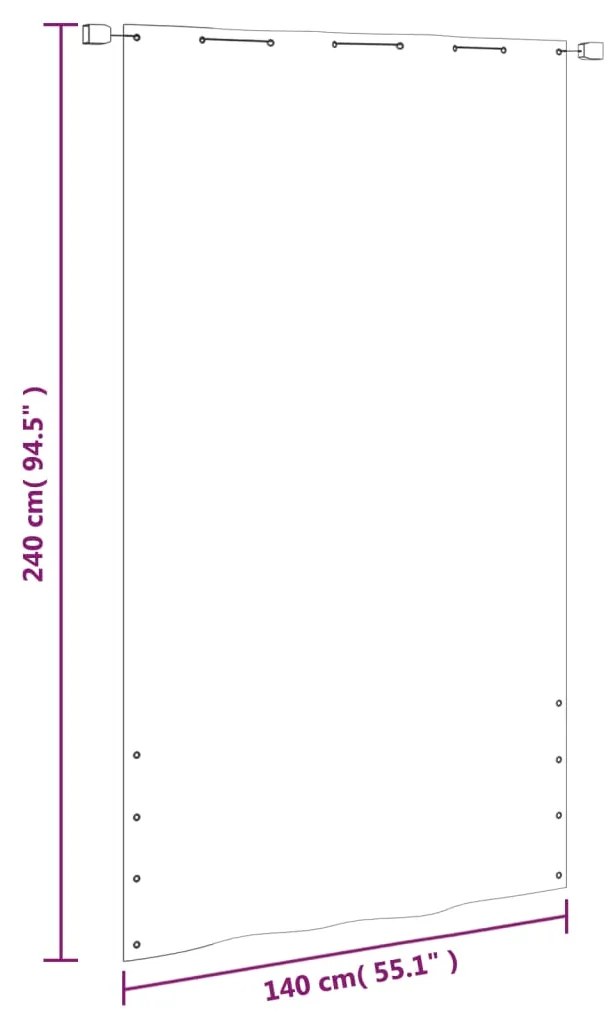 vidaXL Διαχωριστικό Βεράντας Μπεζ 140 x 240 εκ. Ύφασμα Oxford