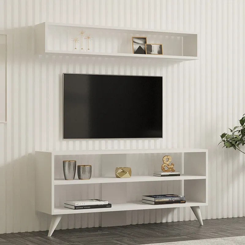 ΣΥΝΘΕΤΟ ΣΑΛΟΝΙΟΥ PRESTIGE PAKOWORLD ΣΕ ΛΕΥΚΗ ΑΠΟΧΡΩΣΗ 120X29,6X50ΕΚ
