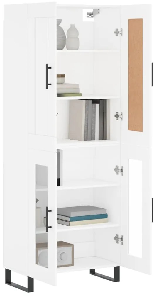 vidaXL Ντουλάπι Λευκό 69,5x34x180 εκ. από Επεξεργασμένο Ξύλο