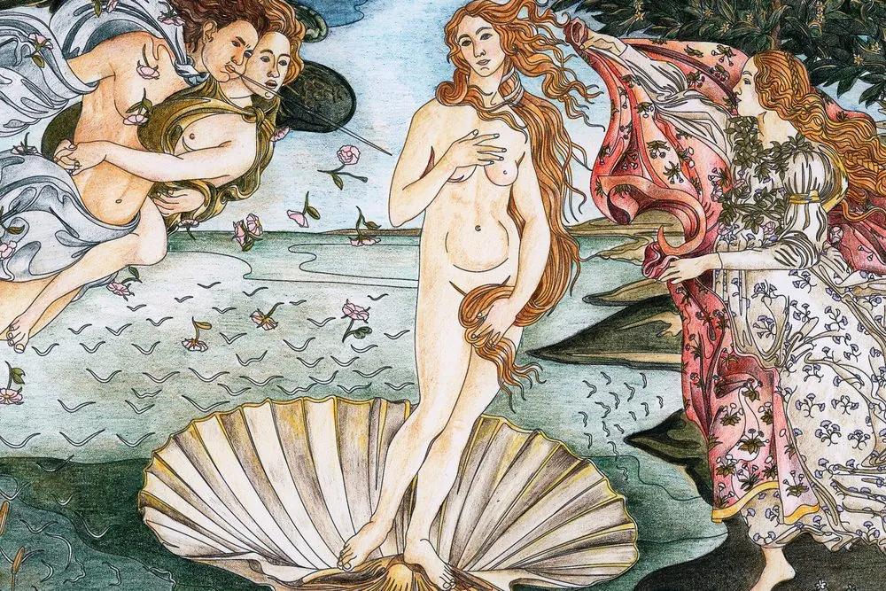 Αναπαραγωγή εικόνας Γέννηση της Αφροδίτης - Sandro Botticelli - 90x60