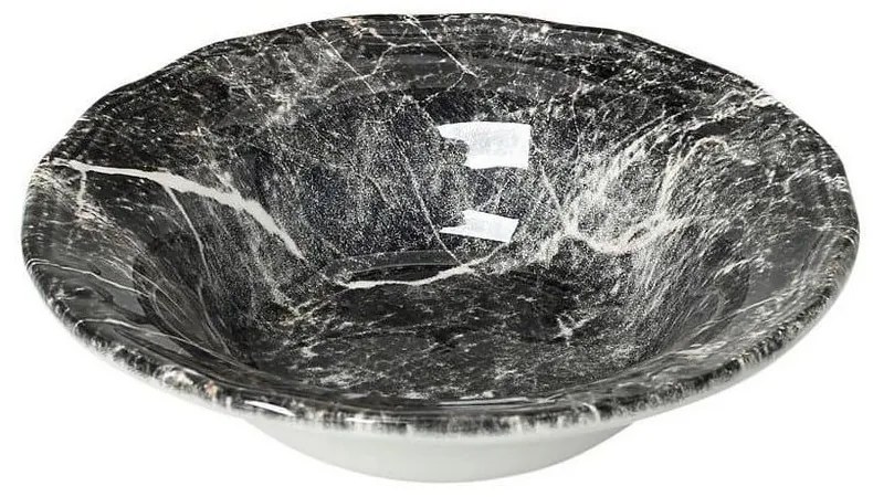 Μπωλ Marble Rpm207K6 Φ15cm Κεραμικό Black Espiel Ceramic