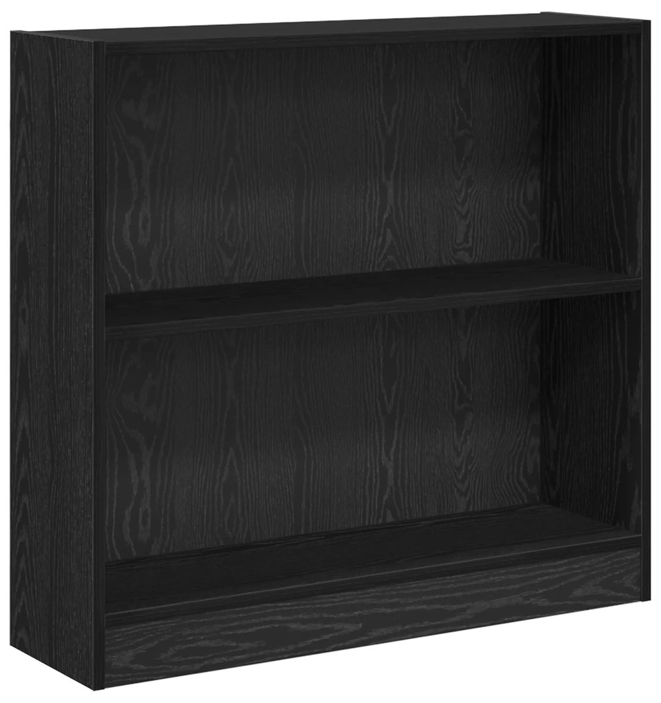 vidaXL Βιβλιοθήκη Μαύρη δρυς 80 x 24 x 109 εκ Μοριοσανίδα
