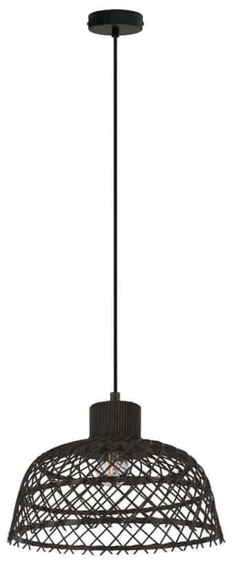 Φωτιστικό Οροφής Ø370 'Ausnby' 43288 Natural-Black Eglo Metal,Wood