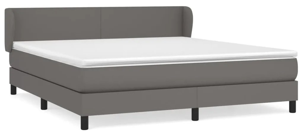 ΚΡΕΒΑΤΙ BOXSPRING ΜΕ ΣΤΡΩΜΑ ΓΚΡΙ 160X200ΕΚ. ΑΠΟ ΣΥΝΘΕΤΙΚΟ ΔΕΡΜΑ 3127203