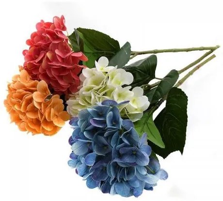 ΛΟΥΛΟΥΔΙ Fylliana Hydrangea 1/4 ΛΕΥΚΟ-ΜΠΛΕ-ΚΙΤΡΙΝΟ-ΡΟΖ 374-124-158 - 4 ΤΕΜΑΧΙΑ