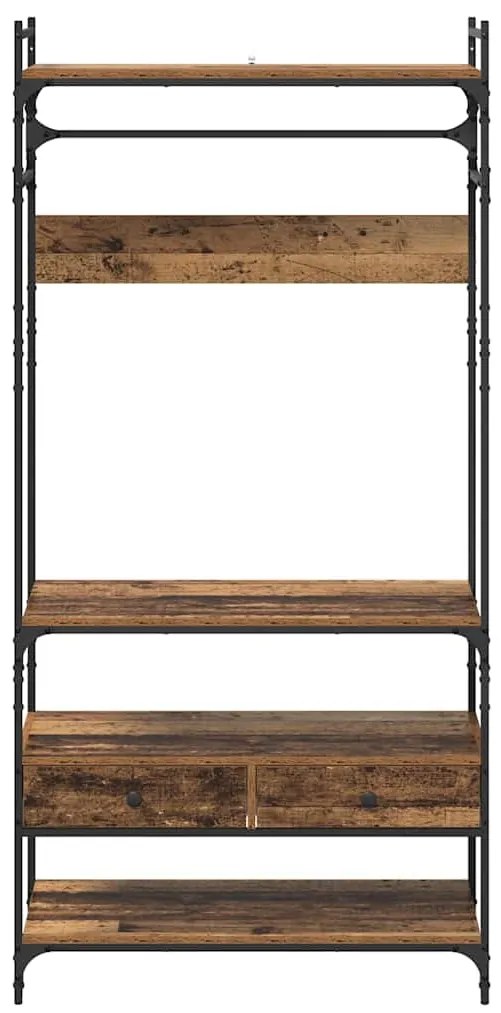 vidaXL Ντουλάπι Παλαιό ξύλο 89 x 39 x 184.5 εκ. Επεξεργασμένο ξύλο