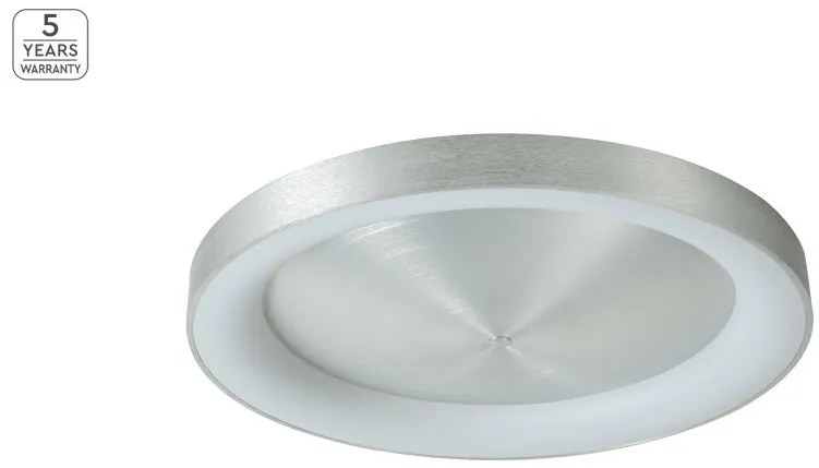 Πλαφονιέρα Φωτιστικό Οροφής LED 64W Dimmable Φ80cm Amaya Homelighting-77-8158-Νίκελ Ματ 77-8158