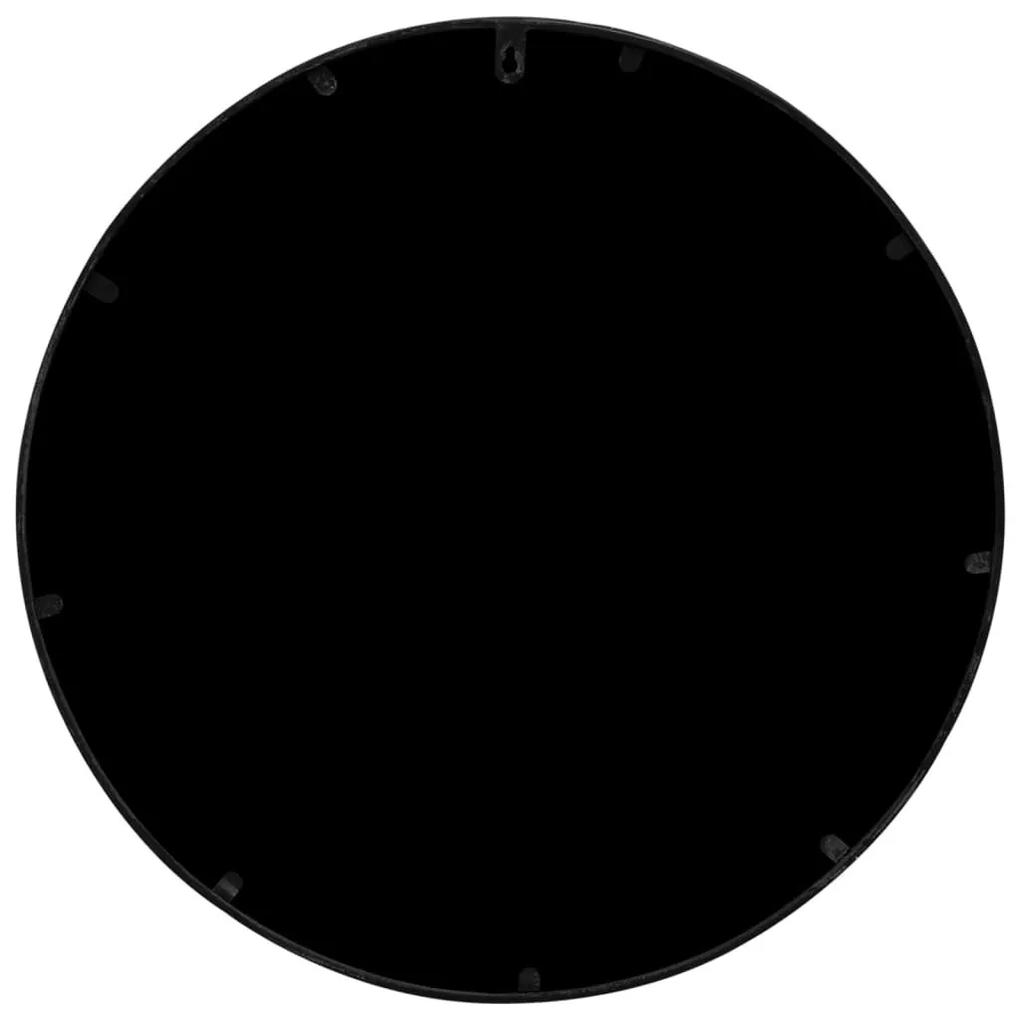 Καθρέφτης για Εσ. Χώρους Στρογγυλός Μαύρος 60 x 3 εκ. Σίδερο - Μαύρο