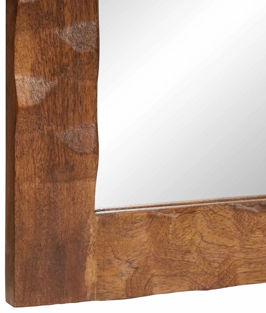 vidaXL Καθρέφτης Μπάνιου Καφέ Φινίρισμα Ακακίας 50 x 70 x 2,5 εκ