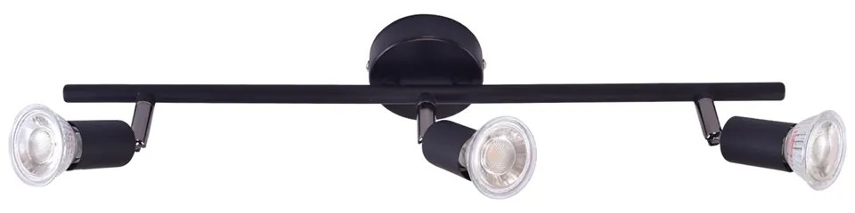 Σποτ Τρίφωτο Homelighting Saba 77-3556 Black