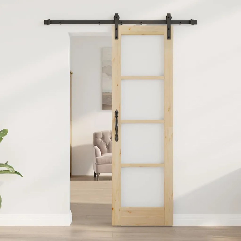 vidaXL Συρόμενη Πόρτα Άλλο ORKDAL Καφέ 61 x 198.5 εκ.