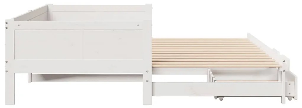 vidaXL Καναπές Κρεβάτι Συρόμενος Χωρίς Στρώμα 90x190 εκ. & Συρτάρια