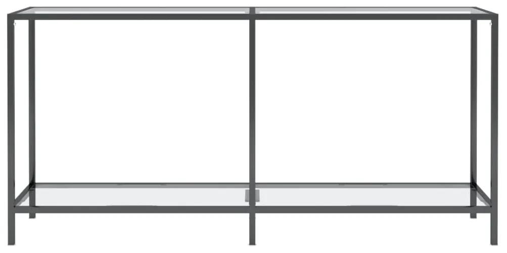 vidaXL Τραπέζι Κονσόλα Διαφανές 160 x 35 x 75,5 εκ. από Ψημένο Γυαλί