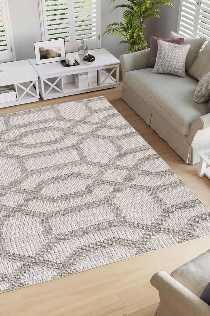 Χαλί Woopamuk391 Grey-Beige Conceptum Hypnose 160X230cm