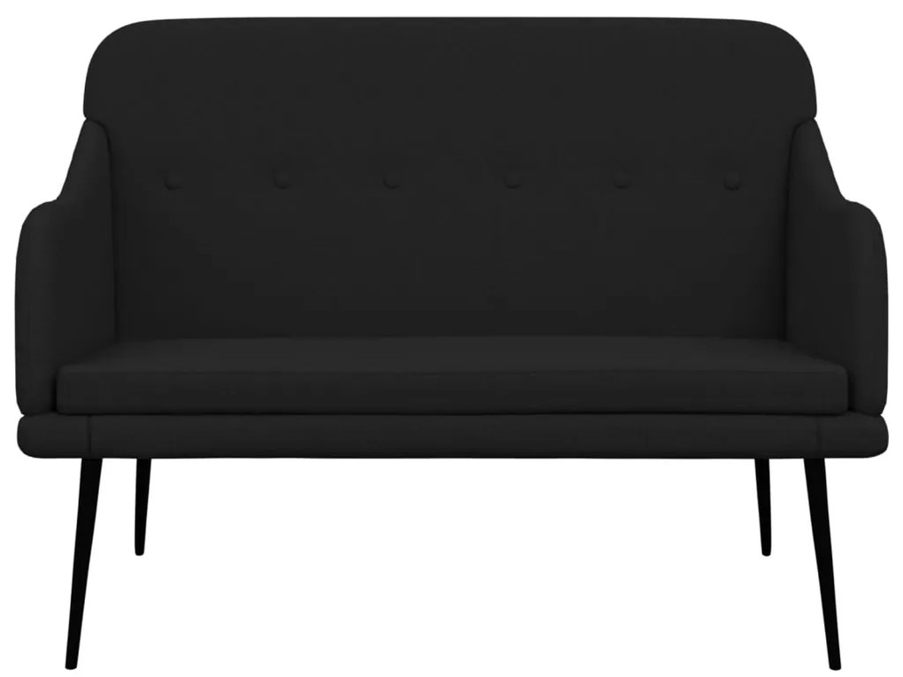 vidaXL Πάγκος Μαύρος 110x76x80 εκ. Υφασμάτινος